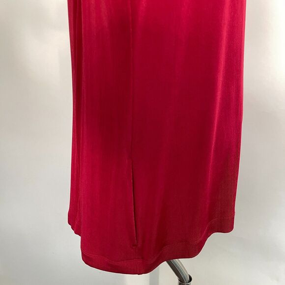 Chico's Travelers Women's Cardigan Top Open-Front 3 X-Large 16 Red 3/4 Sleeves - Picture 4 of 9